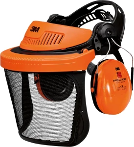 OSŁONA TWARZY Z NAUSZNIKAMI-MESH FACE SHIELD WITH EAR-MUFFS