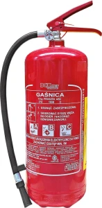 GAŚNICA PROSZKOWA 6 KG-POWDER EXTINGUISHER 6 KG