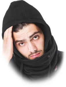 KAPTUR OCHRONNY Z KOŁNIERZEM-PROTECTIVE HOOD WITH COLLAR