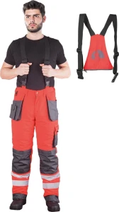 SPODNIE OCHRONNE OGRODNICZKI OCIEPLANE-PROTECTIVE INSULATED BIB-PANTS