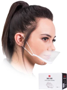 MASECZKA HIGIENICZNA Z TWORZYWA SZTUCZNE-PLASTIC HYGIENIC CLEAR MASK