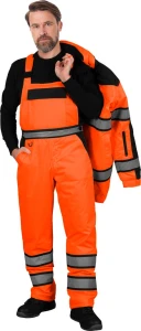 SPODNIE OCHRONNE OGRODNICZKI OCIEPLANE-PROTECTIVE INSULATED BIB-PANTS