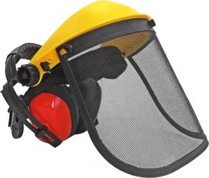 SIATKOWA OSŁONA TWARZY Z NAUSZNIKAMI -MESH FACE SHIELD WITH EAR-MUFFS