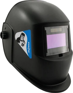 PRZYŁBICA SPAWALNICZA Z SZYBKAMI OCHRONN-WELDER FACE SHIELD WITH OCULARS AND AUTOMATIC WELDING FILTERS