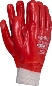 RĘKAWICE OCHRONNE OX.16.375 PVC-PROTECTIVE GLOVES OX.16.375 PVC