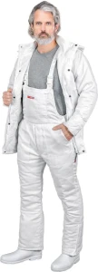 SPODNIE OCHRONNE OGRODNICZKI OCIEPLANE-PROTECTIVE INSULATED BIB-PANTS