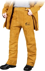 SPODNIE OCHRONNE SKÓRZANE DLA SPAWACZY-PROTECTIVE WELDERS TROUSERS