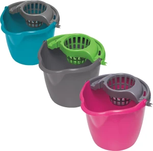 WIADRO OKRĄGŁE 12 L + WYCISKACZ-ROUND BUCKET 12 L + WRINGER
